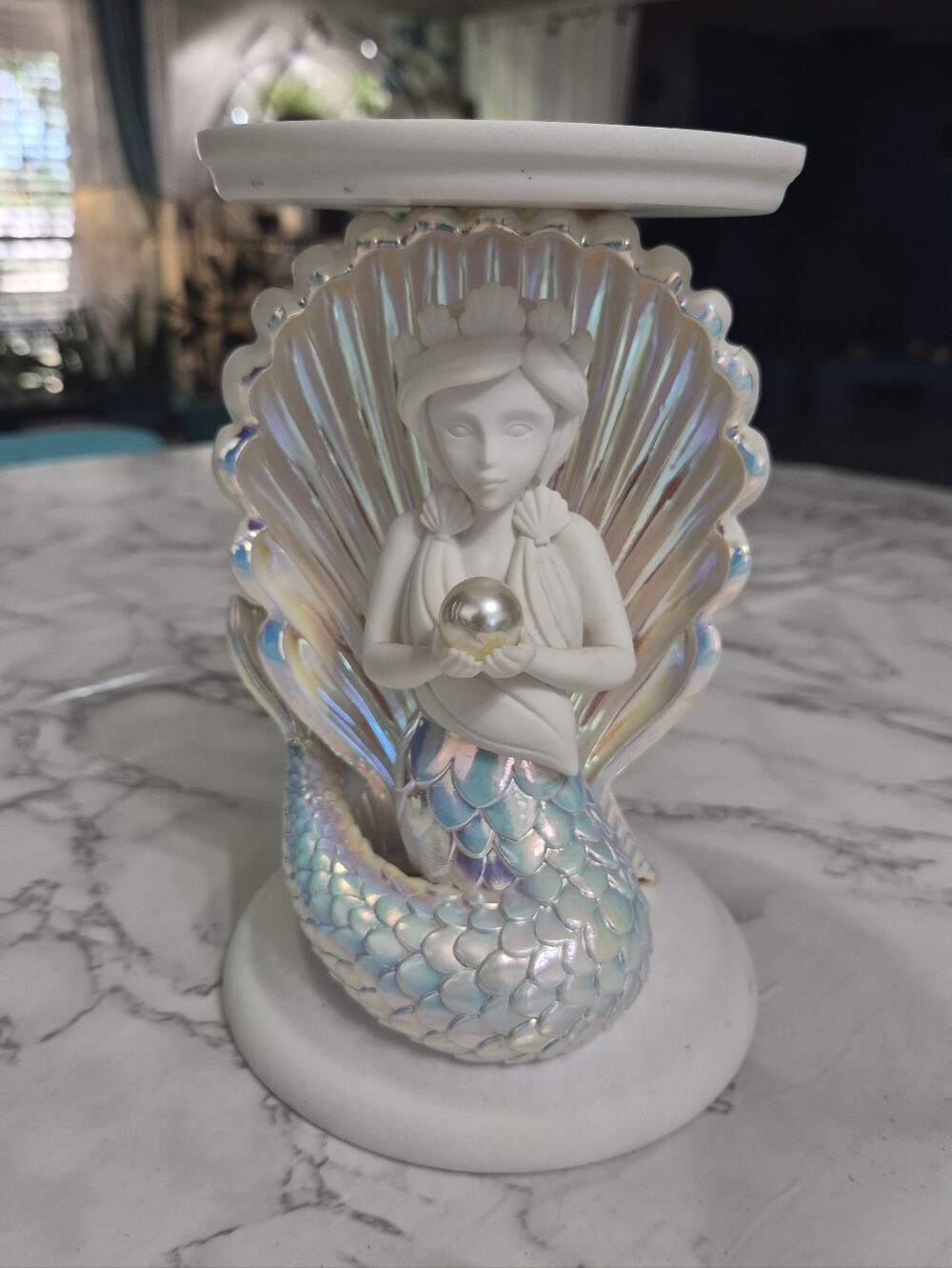 Iridescent Mermaid Figure CandleHolder